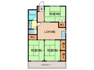 コンダクトヴィレッジ姪浜サウスの物件間取画像